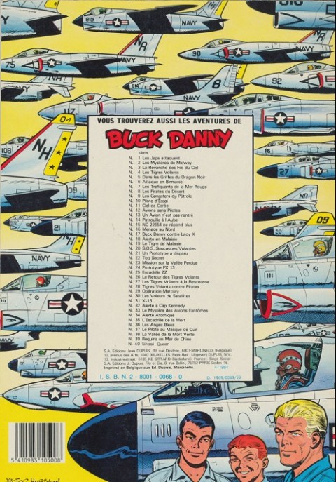 Verso de l'album Buck Danny Tome 31 X-15