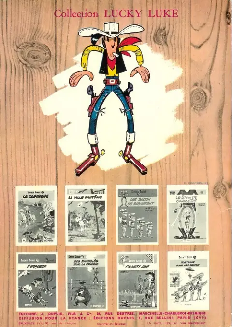 Verso de l'album Lucky Luke Tome 18 A l'ombre des derricks