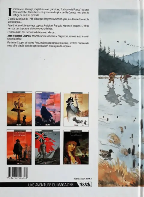Verso de l'album Les Pionniers du Nouveau Monde Tome 1 Le pilori