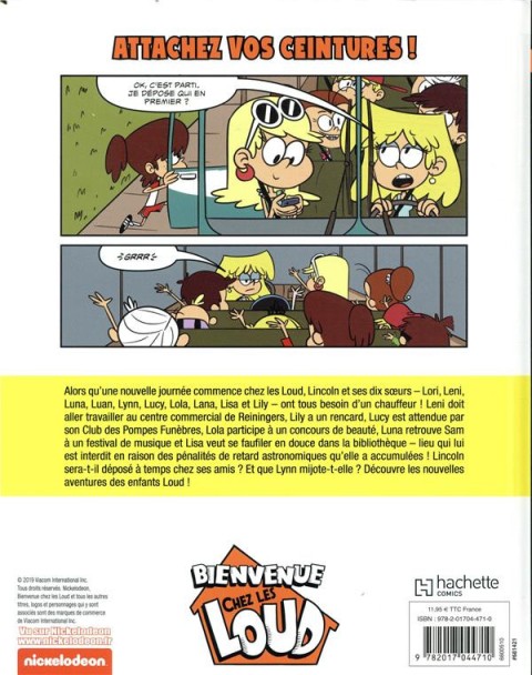 Verso de l'album Bienvenue chez les Loud Tome 6 Loud et fier de l'être !