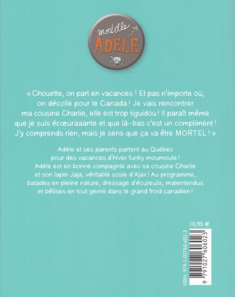 Verso de l'album Mortelle Adèle Tome 15 Fynky moumoute