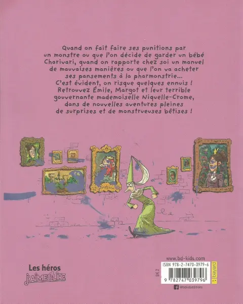 Verso de l'album Émile et Margot Tome 2 Monstrueuses bêtises !
