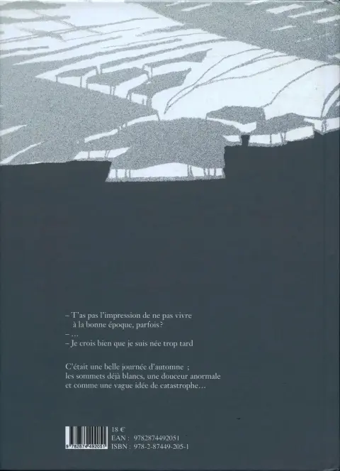 Verso de l'album Cette beauté qui s'en va