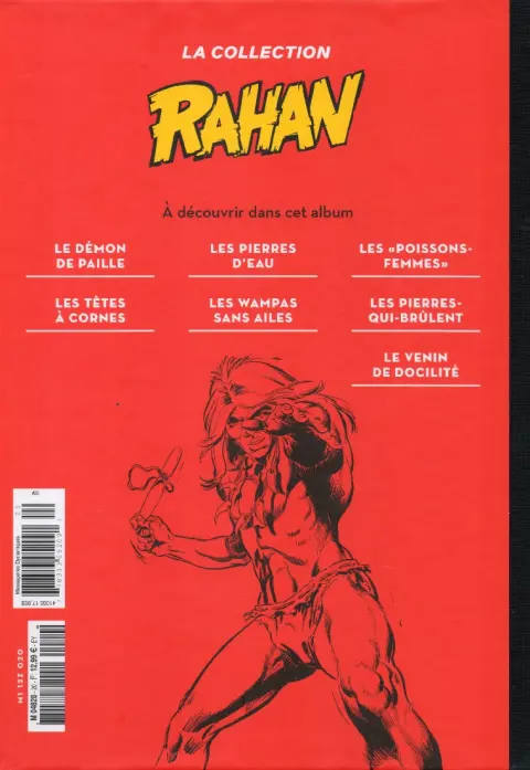 Verso de l'album Rahan La Collection (Hachette) Tome 20