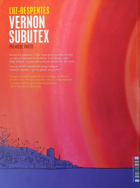 Verso de l'album Vernon Subutex Première partie