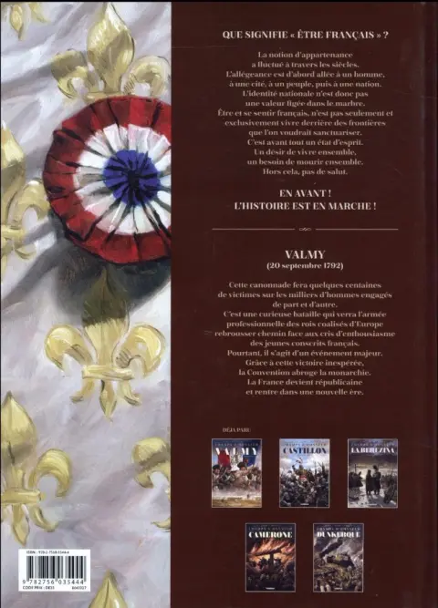 Verso de l'album Champs d'honneur Tome 1 Valmy