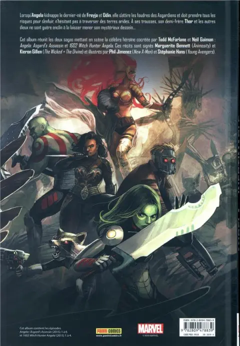 Verso de l'album Angela - Assassin d'Asgard Inestimable