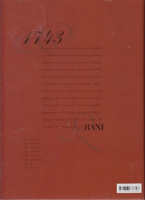 Verso de l'album Rani Tome 8 Marquise