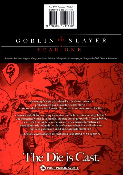 Verso de l'album Goblin Slayer : Year One 7
