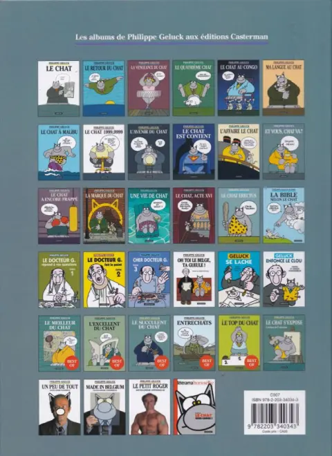 Verso de l'album Le Chat Tome 12 Et vous, Chat va?
