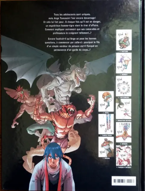 Verso de l'album Klaw Tome 1 Éveil