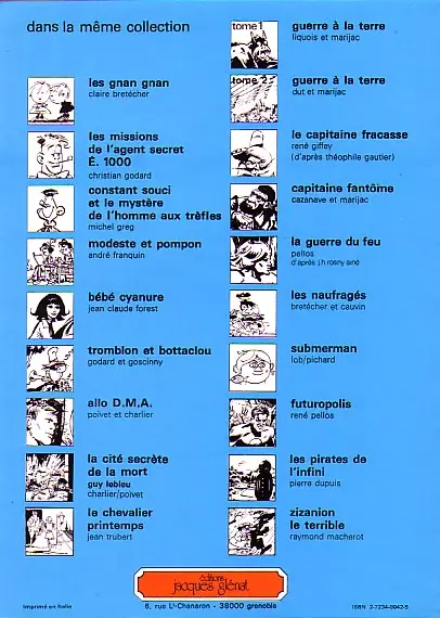 Verso de l'album Chlorophylle Tome 4 Les Croquillards