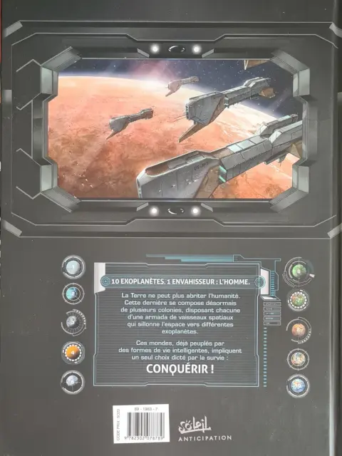 Verso de l'album Conquêtes Tome 4 Uranie