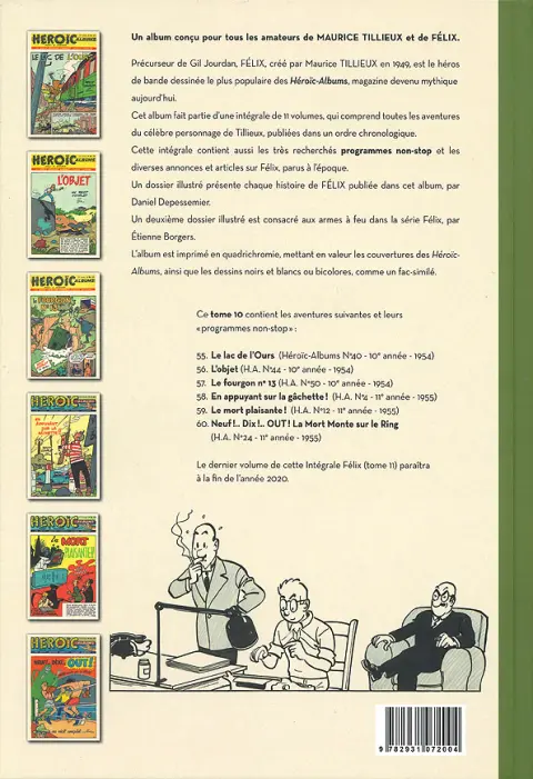 Verso de l'album Félix Intégrale Tome 10