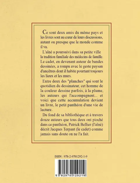 Verso de l'album Trait Portraits