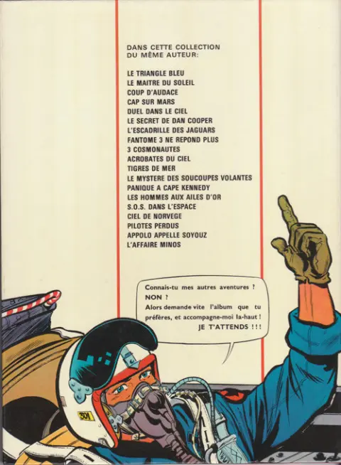 Verso de l'album Les aventures de Dan Cooper Tome 13 Le mystère des soucoupes volantes