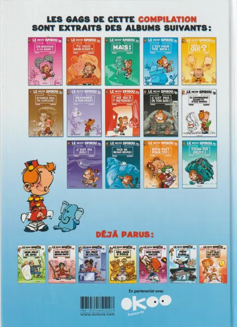 Verso de l'album Le Petit Spirou présente... Tome 6 Mon prof de zumba