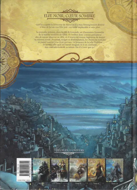 Verso de l'album Elfes Tome 10 Elfe noir, coeur sombre
