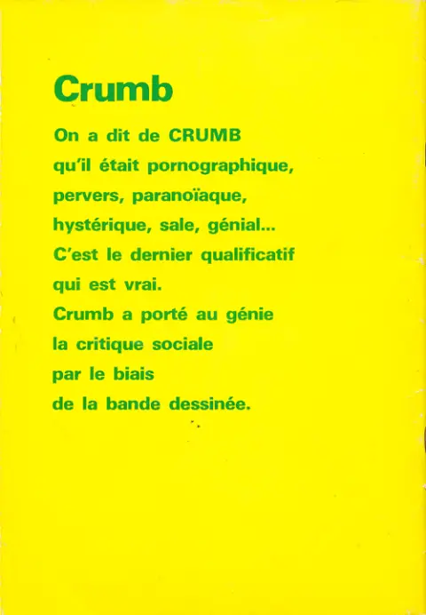 Verso de l'album Les Comix de Mainmise Tome 1