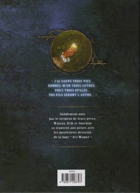 Verso de l'album La Conjuration d'opale Tome 2 La Loge