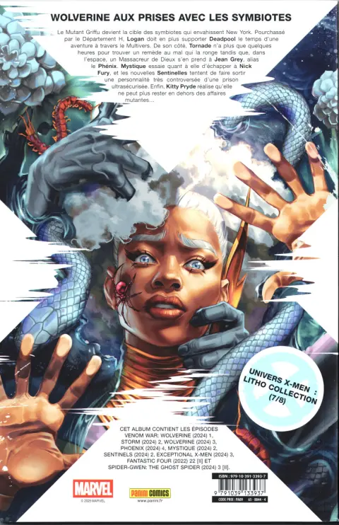 Verso de l'album X-Men 07