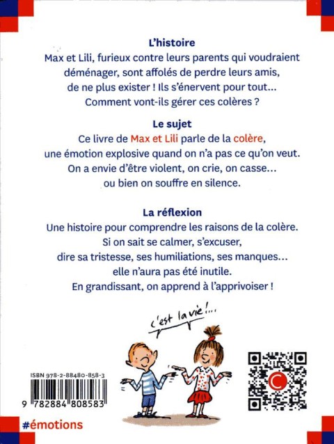 Verso de l'album Ainsi va la vie Tome 137 Max et Lili sont en colère