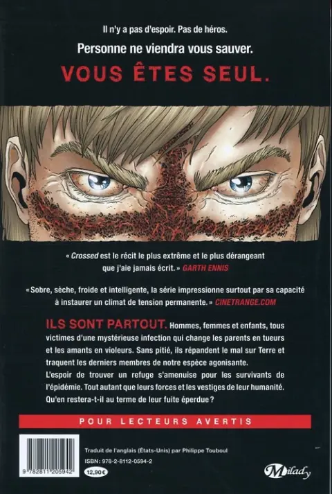 Verso de l'album Crossed 2 Terreur