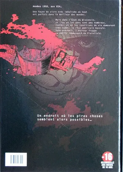 Verso de l'album Dossier tueurs en série Tome 4 Ed Gein