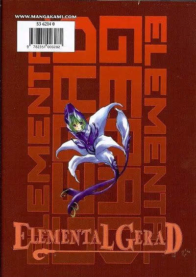 Verso de l'album Elemental Gerad VII