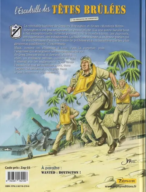 Verso de l'album L'Escadrille des têtes brûlées Tome 6 Le crépuscule des prétentieux