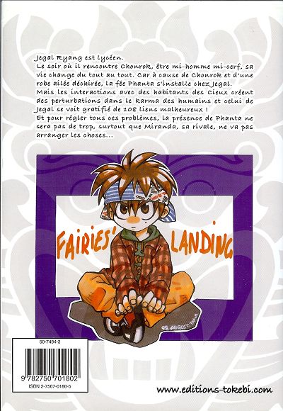 Verso de l'album Fairies' landing 1