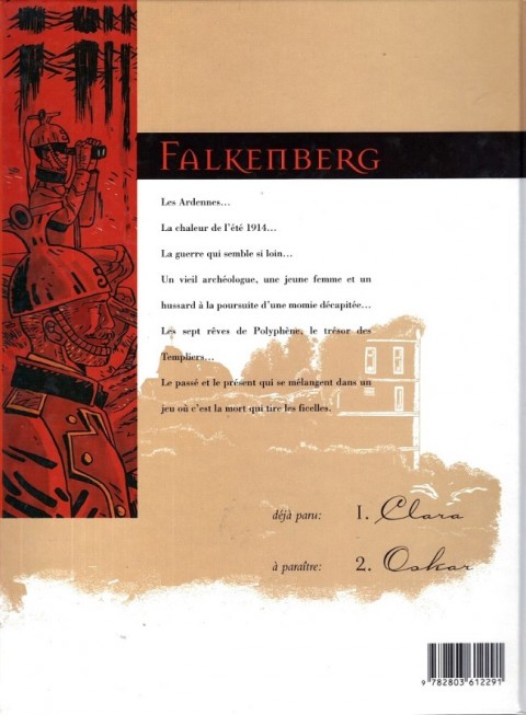 Verso de l'album Falkenberg Tome 1 Clara
