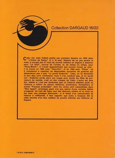 Verso de l'album Le Grand Duduche Tome 2 (1re partie) Il lui faudrait une bonne guerre