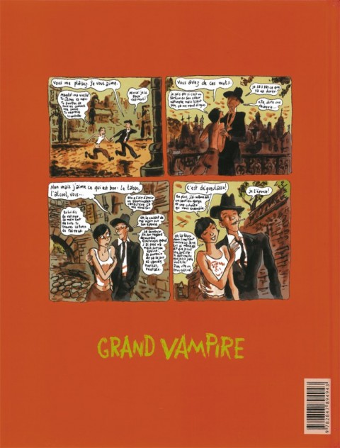 Verso de l'album Grand vampire Tome 6 Le peuple est un Golem