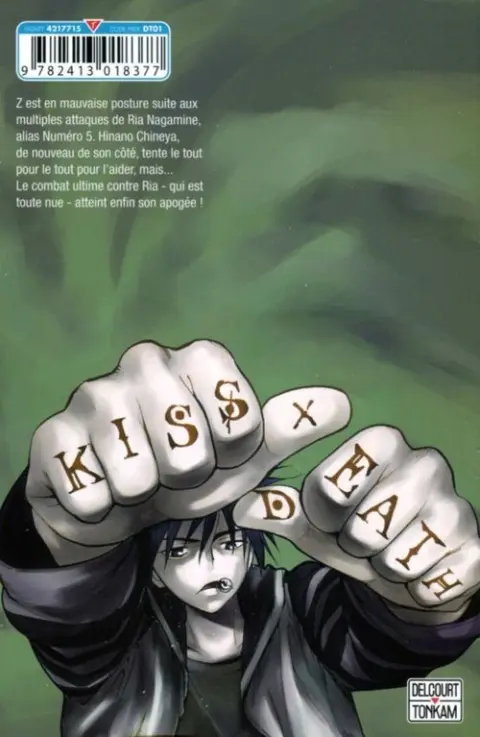 Verso de l'album Kiss x Death 6