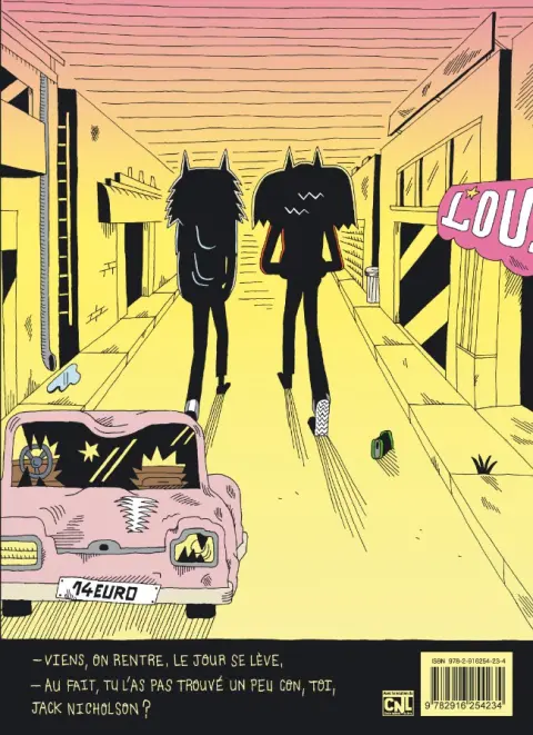 Verso de l'album Loups-garous Boogie