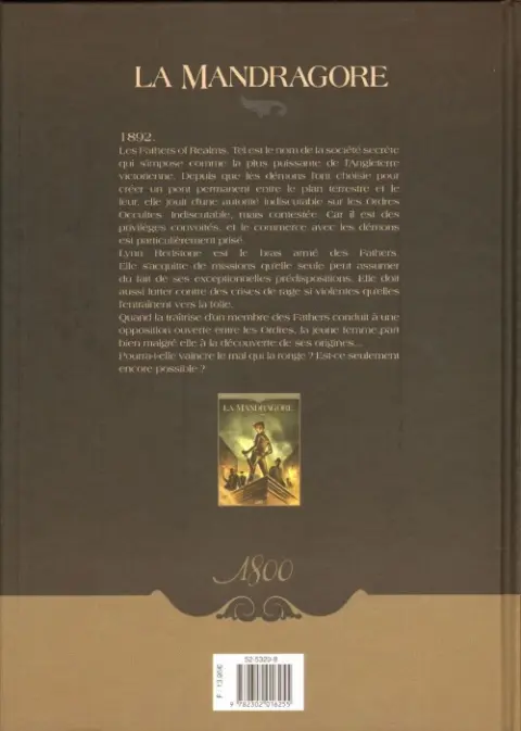 Verso de l'album La Mandragore Tome 1 Une porte sur l'enfer