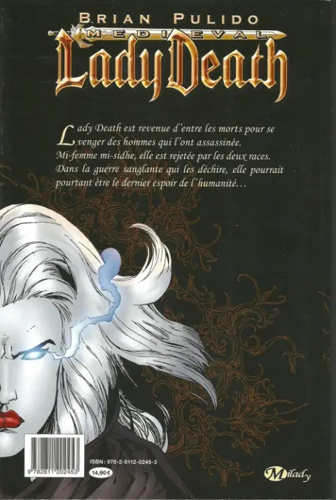 Verso de l'album Medieval Lady Death Tome 1