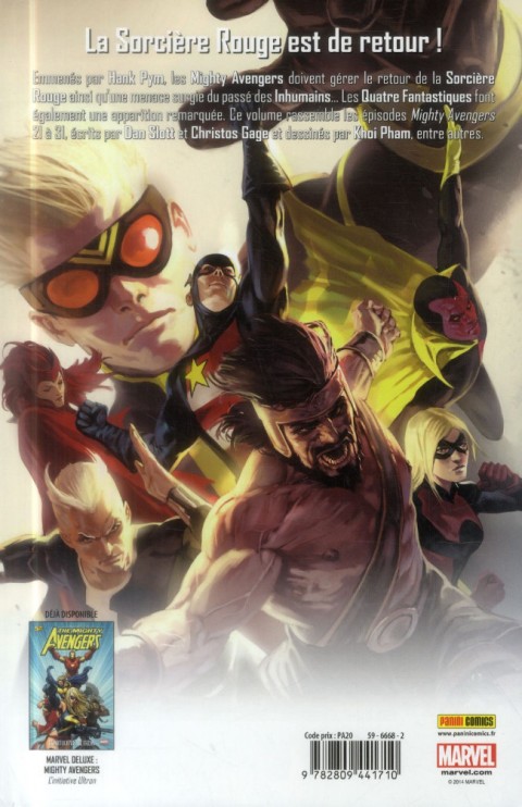 Verso de l'album The Mighty Avengers Tome 2 Fronts Multiples
