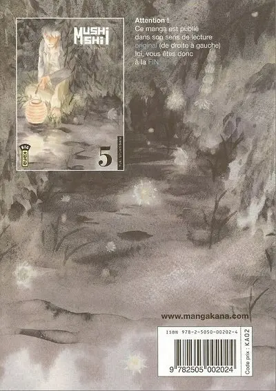 Verso de l'album Mushishi 5