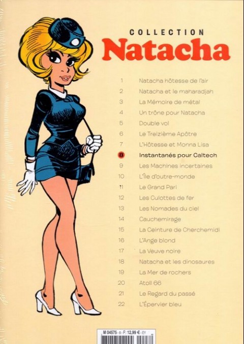 Verso de l'album Natacha - La Collection Tome 8 Instantanés pour Caltech
