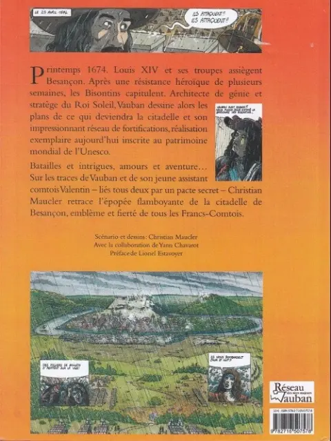 Verso de l'album Le pacte de Vauban Mort et resurection de la citadelle
