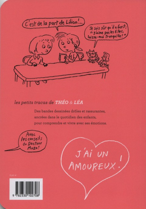 Verso de l'album Les petits tracas de Théo & Léa Tome 10 J'ai un amoureux !