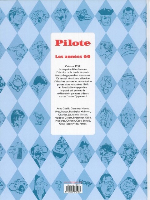Verso de l'album Les Plus belles histoires de Pilote Tome 1 Les années 60
