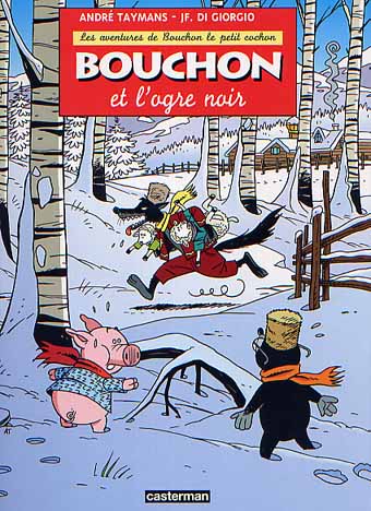 Couverture de l'album Les aventures de Bouchon le petit cochon Tome 4 Bouchon et l'ogre noir
