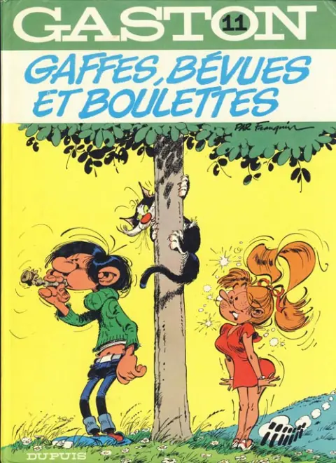 Couverture de l'album Gaston Tome 11 Gaffes, bévues et boulettes