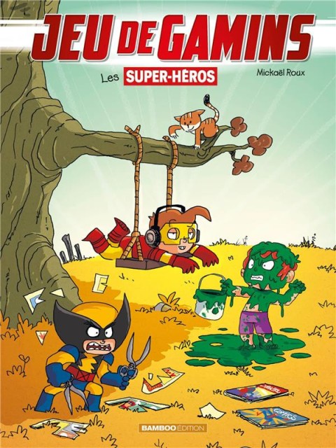 Couverture de l'album Jeu de gamins Tome 5 Les supers héros