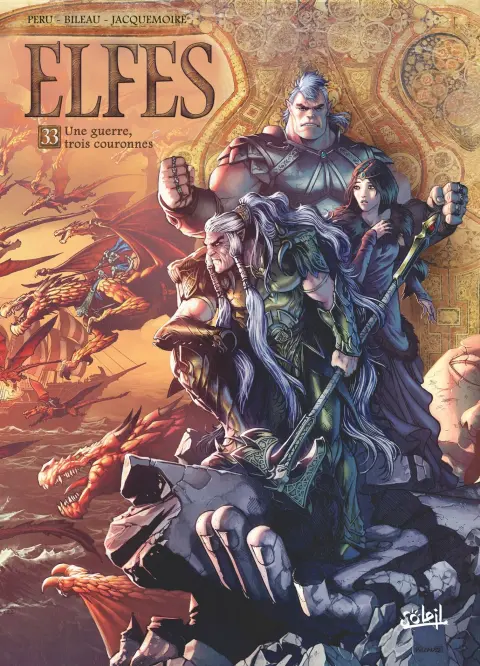 Elfes Tome 33 Une guerre, trois couronnes