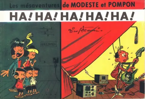 Couverture de l'album Modeste et Pompon Tome 1 Ha ! ha ! ha ! ha ! ha !