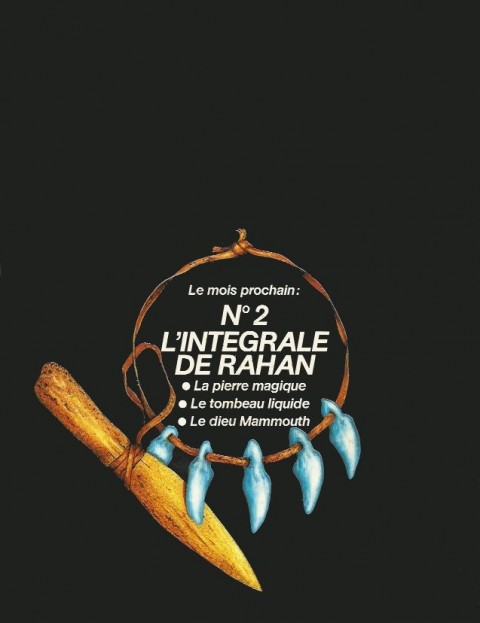 Verso de l'album L'Intégrale de Rahan N° 1